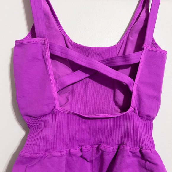 NWOT Free People Movement Good Karma Runsie in Neon Magenta - Picture 5 of 5